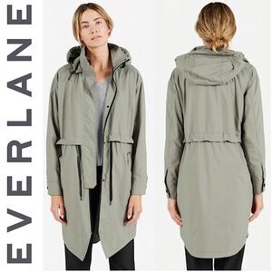 EVERLANE Light Sage Green Lightweight Anorak Jacket-XS